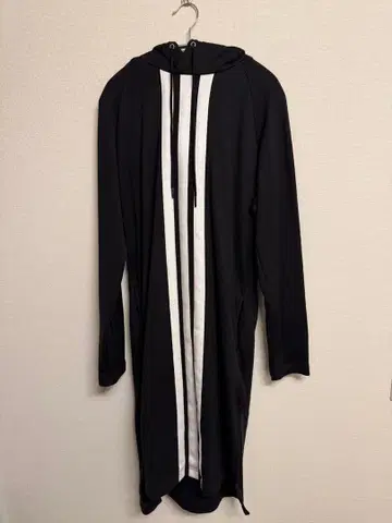 Y-3 후드 부착 롱 후드티