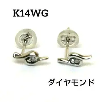K14WG 다이아몬드 귀걸이