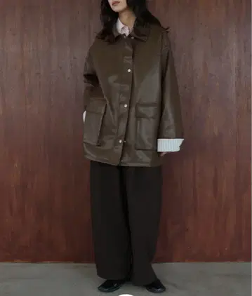 택 포함 미사용 새상품 hellam 인조 가죽 커버올 자켓 가죽