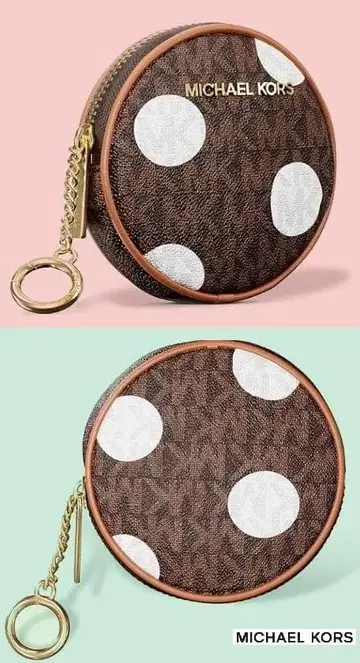 [ 미사용 ] 새상품 마이클코어스 폴카 도트 코인 파우치 동전 지갑