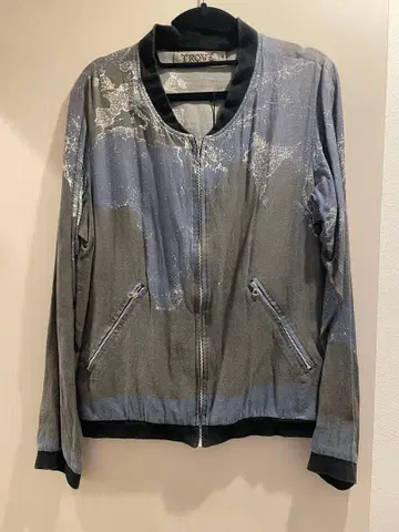 [ USED ] TROVE 도안 집업 블루종