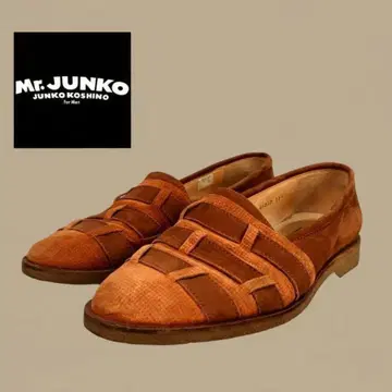 미스터 준코 천연 가죽 스트랩 가죽 신발 브라운 26.5cm