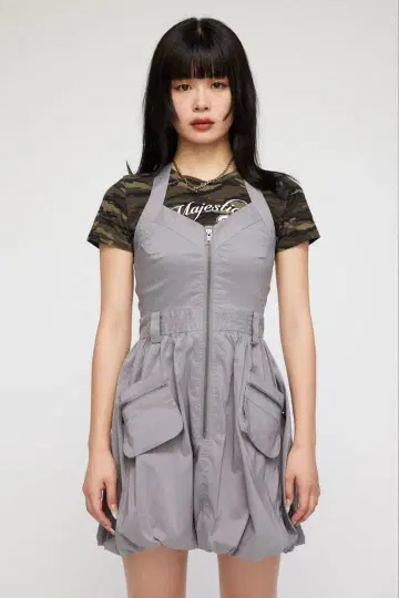 라구아젬 벌룬 원피스 살로펫 그레이