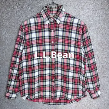 L.L.Bean 체크 셔츠 긴팔 플란넬 셔츠 빨간색
