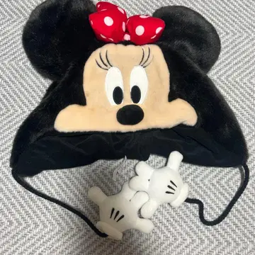 미니 마우스 퍼 모자