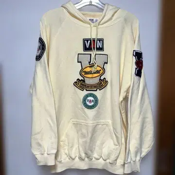 VAN 미식축구 자수 후드티 L