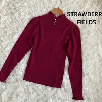[ 새상품급 ] 스트로베리 필드 긴팔 레이온 소재 보르도