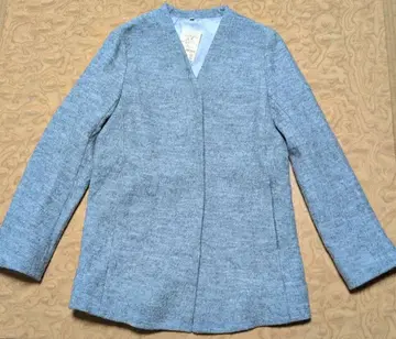 무인양품 프렌치 울 혼방 니트 블루종