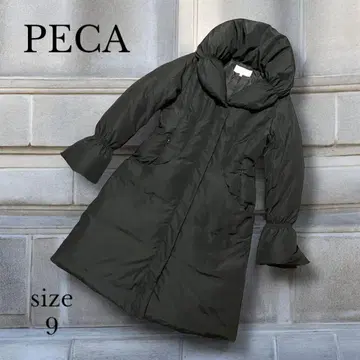 [ PECA ] 페카 롱 다운 코트 사이즈 9 캔디 슬리브 블랙