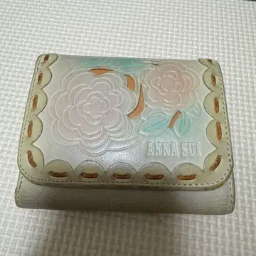 ANNA SUI 꽃무늬 3단 폴더형 지갑