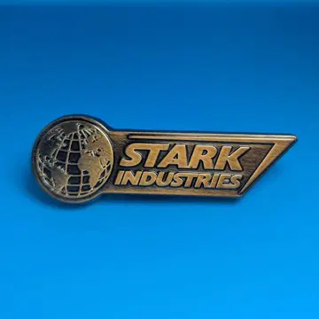 스타크 인더스트리즈 엠블럼 골드 핀즈 MARVEL
