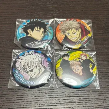 주술회전 캔뱃지 4개 응모자 전원 서비스 콤비 세트 점프 페스타