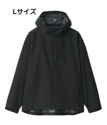 무인양품 신사 발수 후드 자켓 블랙 L