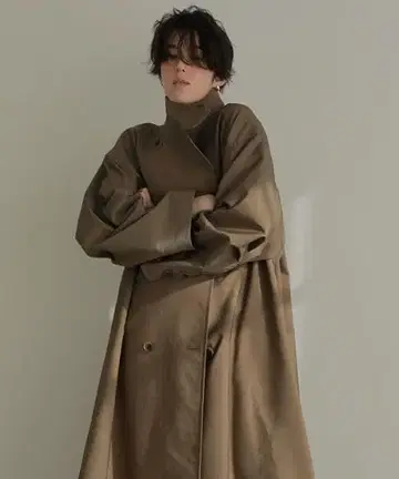 스탠드 칼라 트렌치코트
