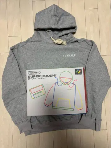 [ 미사용 새상품 ] TENHALF SUPER HOODIE GRAY