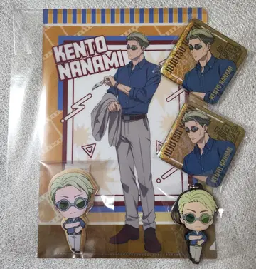 극장판 주술회전 나나미 켄토 캔뱃지 러버 키링 클리어 파일