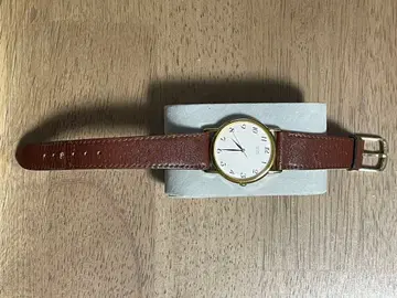 세이코 빈티지 손목시계 골드 케이스 가죽