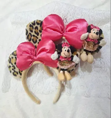 미니 머리띠 레오파드 무늬 디즈니 레오파드 마스코트 포함