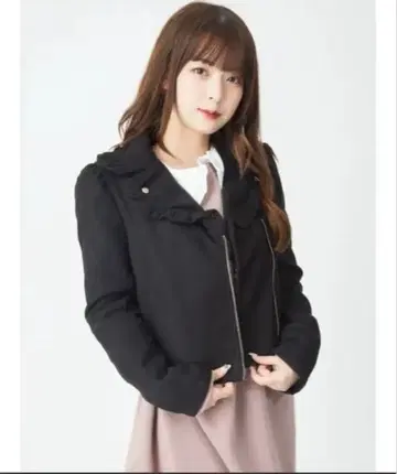 Ank Rouge 프릴 라이더 자켓