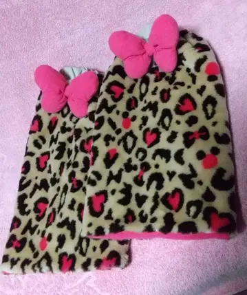 도쿄 디즈니 리조트 레오파드 무늬 레그 워머