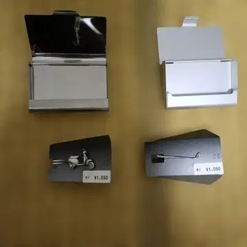 메탈 명함지갑 바이크형 실버