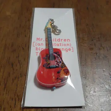 미스터 칠드런 기타 키링 빨간색