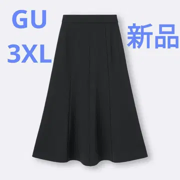 [ 새상품 택 포함 ] 티셔츠 플레어 스커트Q 블랙 3XL