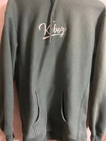 Keboz 후드 부착 그린 후드티