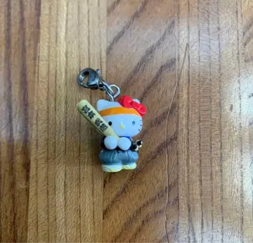 지역 한정 헬로키티 키티 참 지퍼 마스코트 미야모토 무사시