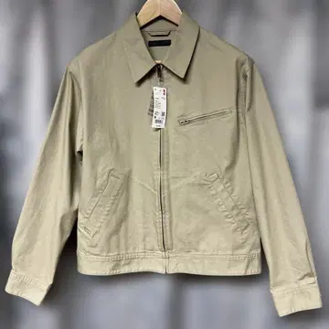 미사용 새상품 집업 블루종 베이지 M