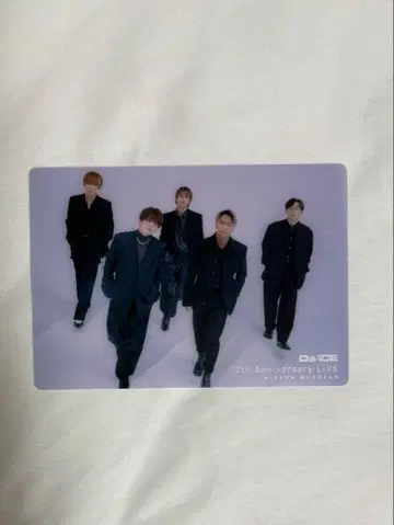 Da-iCE DAY 클리어 카드 10th Anniversary LIVE