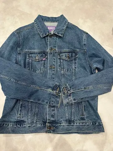 LABROS XL 데님 자켓 꽃 자수