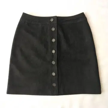 moussy 페이크 스웨이드 미니 스커트 블랙