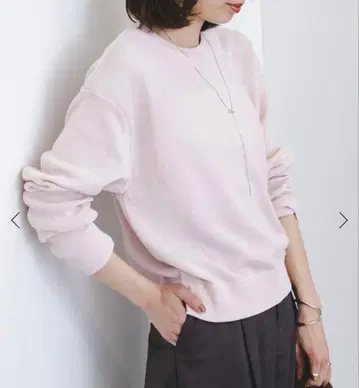 Noble 하이 게이지 페이퍼얀 풀오버 핑크 새상품급