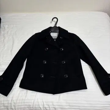 IENA 블랙 피 코트