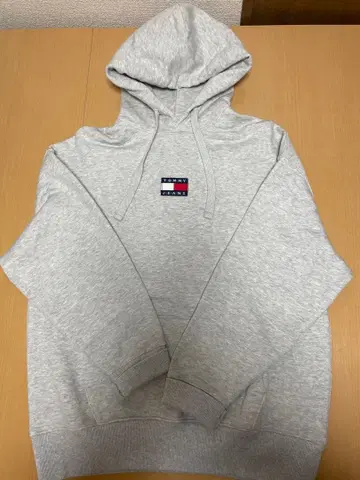TOMMY JEANS 그레이 후드 부착 후드티 XS 새상품급