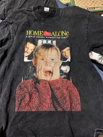 HOME ALONE T셔츠 L 사이즈 다크 그레이