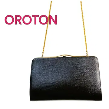 OROTON 오로톤 가마구치 숄더백 블랙 / 여성용