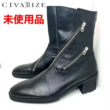 CIVARIZE 시버라이즈 부츠 백지퍼 가죽 미사용품