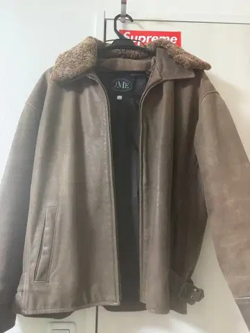 JME 브라운 가죽 자켓 M