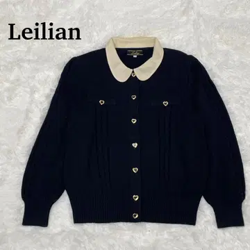 레리안 니트 긴팔 가디건 블랙 11호 둥근 카라 여성용 울