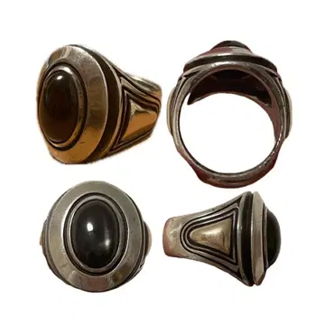 엠즈 컬렉션 k10 x 실버 색석 콤비 반지 츠네타 다이키 레어