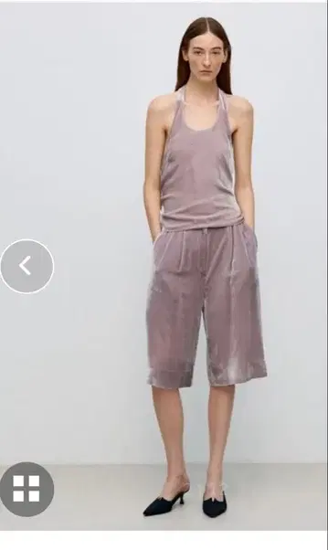 새상품! Bacca 벨벳 탱크탑 다크 블루