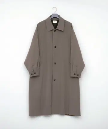 그레이 스텐카라 코트 드롭 숄더