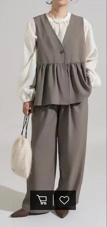 프릭스스토어 페플럼 베스트 & 이지 팬츠 그레이