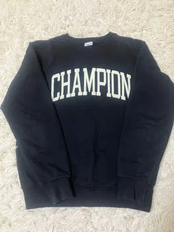 Champion 블랙 맨투맨 M 사이즈