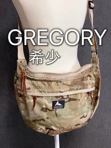 GREGORY 그레고리 숄더백 사첼 카모플라쥬 구택