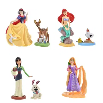 [ 7체 세트 ] 피규어 세트 메가 디즈니 프린세스