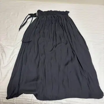 그레이 스커트 허리밴딩