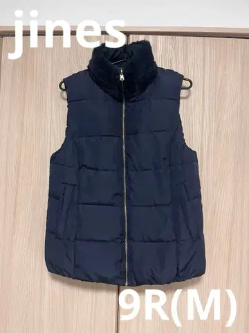 [ jines ] 리버서블 다운 베스트 9R 네이비